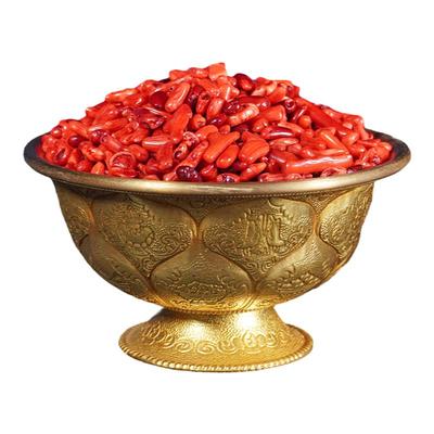 供佛七宝石染色聚宝盆白水晶