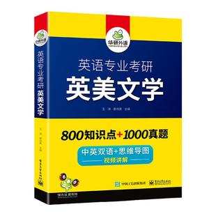 华研外语 英语专业考研英美文学备考2027 英专考研 英语阅读美文 考点精讲精练 中英双语 考点梳理历年真题集训基础训练语言学