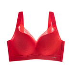 胖MM200斤大码全罩杯95E内衣薄大胸显小无磁聚拢收副乳防下垂文胸