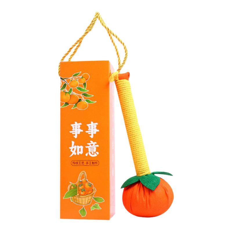 柿柿如意柿子艾草锤养生经络敲打手工diy材料包事事按摩捶礼盒装