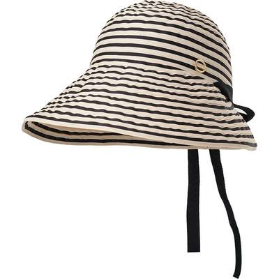 韩国东大门条纹渔夫帽女春夏防晒