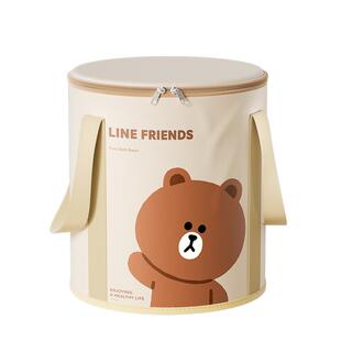 布朗熊可折叠泡脚袋过膝过小腿家用便携式高深洗脚盆保温泡脚桶