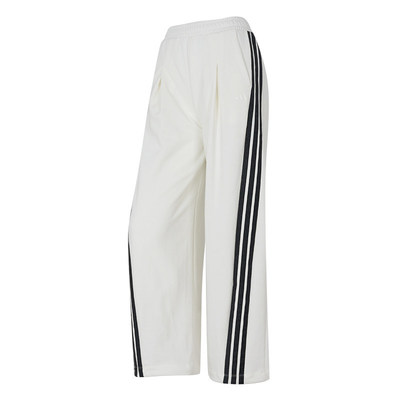 adidas阿迪达斯女裤白色直筒裤2026春新款运动休闲针织长裤KR7593