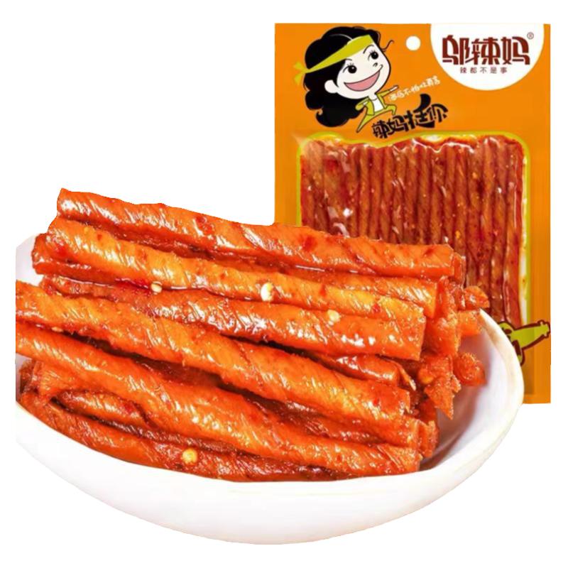邬辣妈辣条香辣味前酒鬼豆筋70g麻辣豆卷零食豆卷湖南特产豆制品