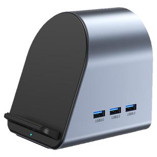 type-c平板拓展坞手机无线充电usb转接口笔记本多接口电脑扩充器