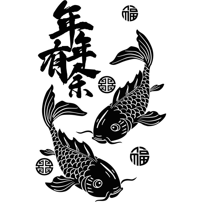 店商铺厨房阳台玻璃门装饰贴纸