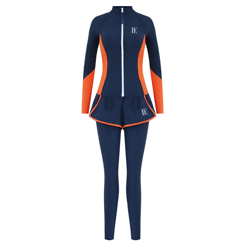 BE范德安分体泳衣保守冲浪服女