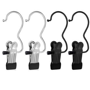 金属防滑架带靴子 裤 金属夹钩洗衣钩 镀铬可旋转挂钩夹子挂钩