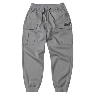 ABLE JEANS男休闲裤束脚裤春季运动工装灰色长裤ROVIC美式军旅裤