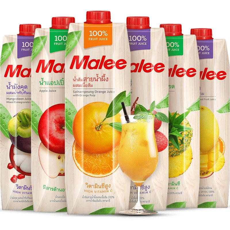 泰國Malee瑪麗果汁橙汁蘋果芒果菠蘿桃汁椰維C飲品飲料混搭整箱批