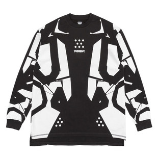 ACRONYM  S36-PR 纯棉亲肤圆领印花休闲长袖T恤打底衫