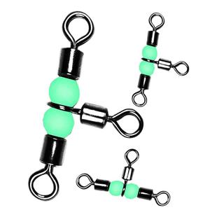 三通八字字环夜光风筝钓组三叉转环T型分叉钓钓组成钓鱼连接器