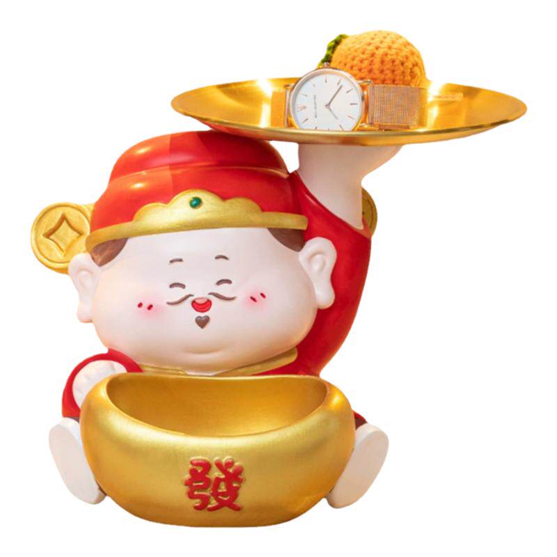 财神爷钥匙收纳玄关乔迁送礼