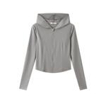 三福防晒衣女外穿2026新款夏季连帽修身防晒服小个子短款外套女装