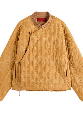 EXCEPTION例外新中式棉服金线凤凰绣花外套女款棉衣
