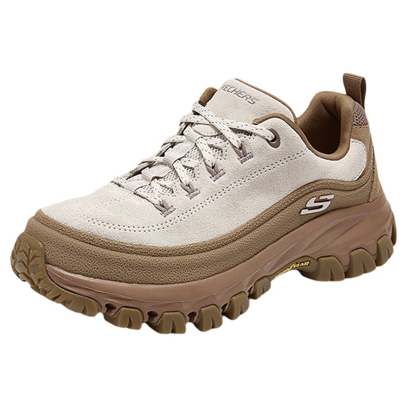 skechers斯凯奇女鞋秋时尚户外徒步鞋厚底增高运动鞋软底舒适透气