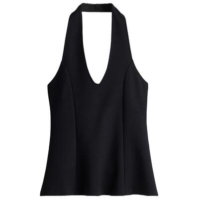 HM女士背心春季挂脖上衣1303079