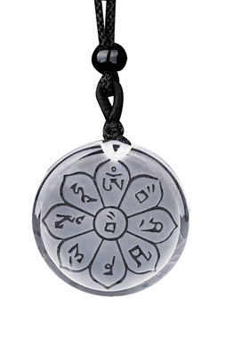 妙韵天然白水晶财宝天王吊坠