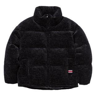 RomanticCrown鸭绒针织质感鸭绒服保暖短款男女羽绒服调节绳设计