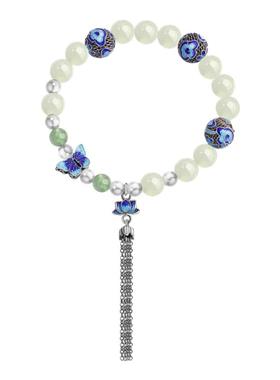 玉匠世家非遗珐琅工艺莲韵手链