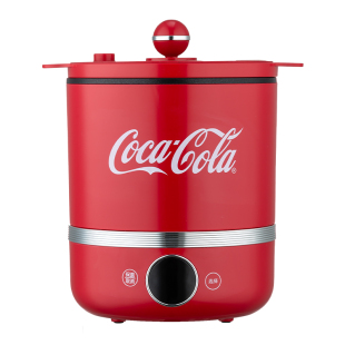 可口可乐电煮锅小型多功能蒸煮分体宿舍泡面学生小电锅迷你1-2人