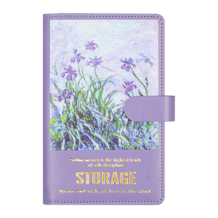 油画现金存钱本2026新款可放一万元钞票大容量存钱夹钱册人民币收纳册网红儿童家庭理财攒钱多功能攒钱钱包