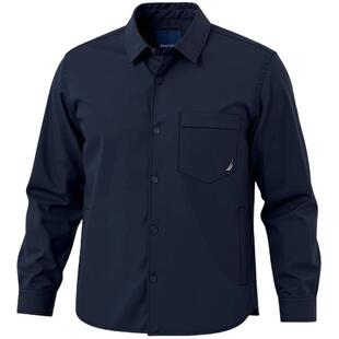 NAUTICA/诺帝卡男装冬季防轻泼水保暖透气衬衫领羽绒服夹克JO3352