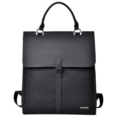 休闲男士竖款方形牛津布双肩背包