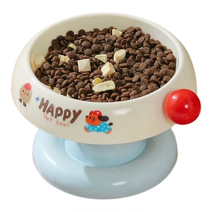 猫碗猫盆猫咪饭碗喝水碗不锈钢吸盘狗碗防滑不打翻保护颈椎宠物碗