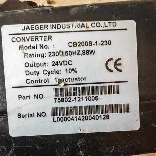 Jaeger工业转换器型号CB200S1230230