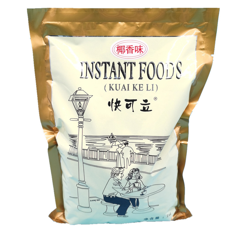 快可立椰香水果捞果味粉奶茶粉大包装商用 1000g原料椰奶味椰汁味
