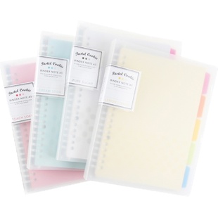 国誉活页本KOKUYO淡彩曲奇【一川文具】A5B5大容量可拆活页笔记本