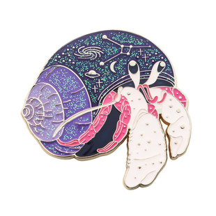 酷物潜行原创设计寄居蟹金属徽章胸针ins饰品创意个性巨蟹座礼物
