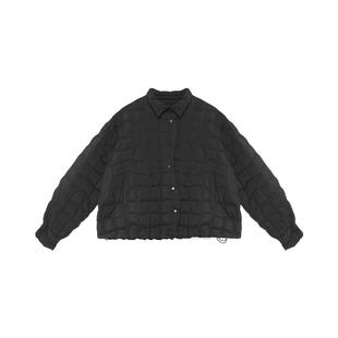 半圆原创设计女装[运动]2025秋冬宽松休闲短款轻薄款羽绒服外套女