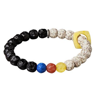 星月菩提手串黑金椰蒂原生态顺白