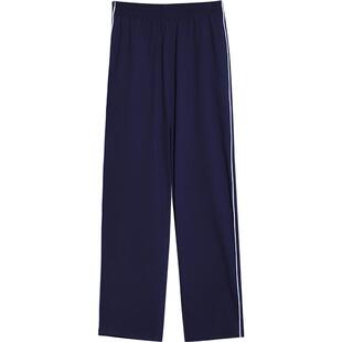 胖童男童校服裤藏青色宽松加肥男孩运动裤中大童凉感直筒裤子薄款