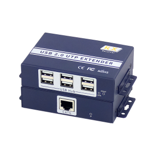 一进6出USB网线延长器150米USB2.0接口转网线RJ45接口网线延长支持鼠标键盘摄像头扫描枪单边供电过交换机