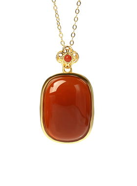 宫里上新正品天然玛瑙南红吊坠