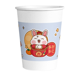 欣悦福一次性纸杯1000只整箱装加硬加厚办公家用聚会待客茶水杯