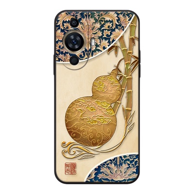 适用华为立体浮雕葫芦寓意手机壳