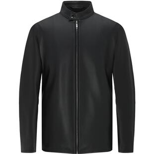 【绵羊皮革】EMZ鄂尔多斯25秋冬新款男士高档立领真皮皮衣外套