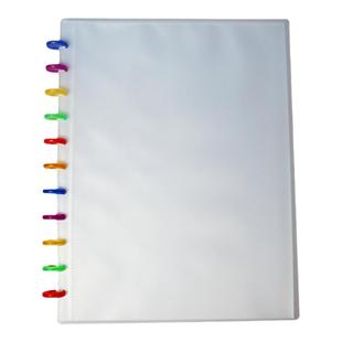 a4a5蘑菇孔活页本可拆卸透明文件夹可擦写插页收纳资料册学生文具