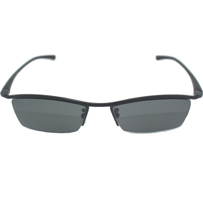 偏光近视墨镜带有度数变色方形男