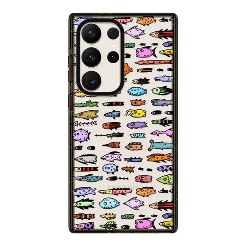 【PX&FC】手绘卡通插画磁吸手机壳S26Ultra适用Samsung三星S24+亚克力Galaxy S25 Ultra情侣S23防摔保护套