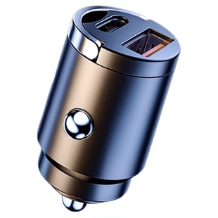 车载充电器超级快充手机一拖二隐形120w点烟器转换插头车充隐藏式