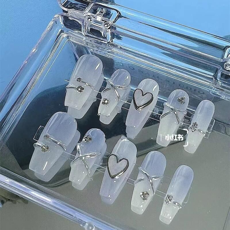 厂家供应假指甲贴美甲贴手工光疗甲一件美甲穿戴甲