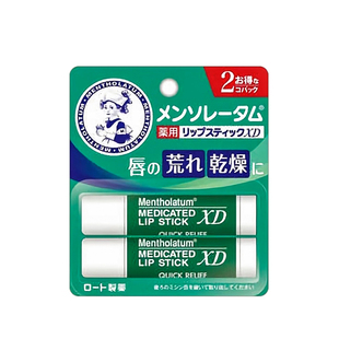 日本Mentholatum曼秀雷敦XD薄荷润唇膏无色滋润持久保湿护唇
