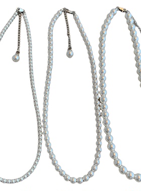 正品施家白色珍珠项链女极光