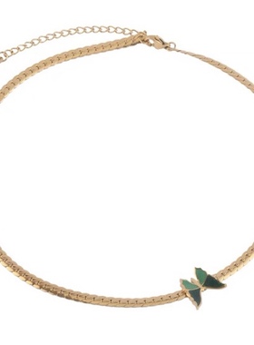 复古绿色立体链条钛钢