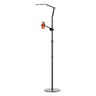 埃普床头手机架懒人支架带夜灯铝合金升降架子追剧直播通用被窝床边上学习网课二合一落地手机平板ipad支撑架